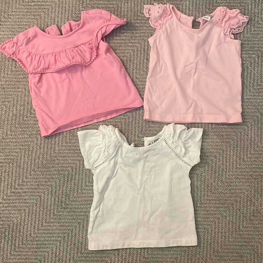 Janie and Jack 3 short sleeve tops - Picture 1 of 10